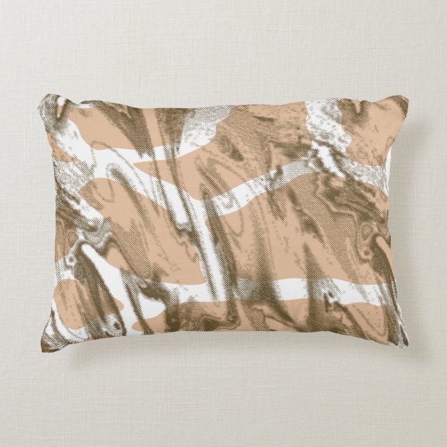 Ein lebendiges Stoffdesign mit viel Blumen Dekokissen (Vorderseite)