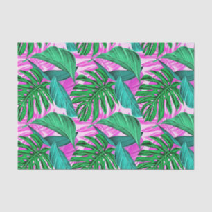 Ein lebendiges tropisches Monstera-Blätter Exotisc Seidenpapier