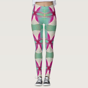 Ein lebhafter mehrfarbiger Farbstoff mit Krawatte Leggings