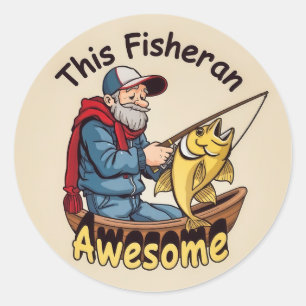 Ein lebhaftes Abenteuer im Aquarium Runder Aufkleber