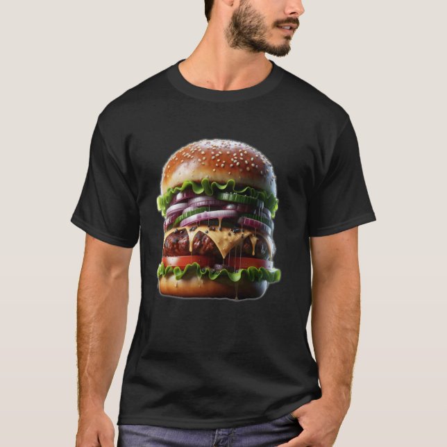 Ein leckerer Burger T-Shirt (Vorderseite)