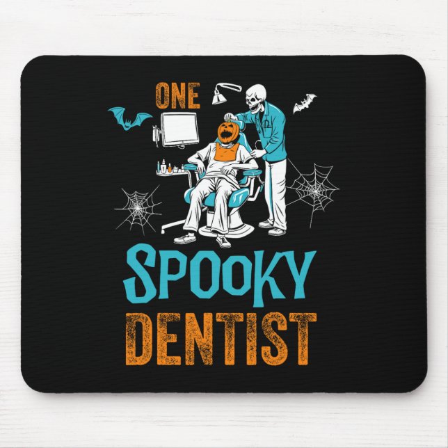 Ein leckeres Zahnarzt Beängstigendes Halloween-Ske Mousepad (Vorne)