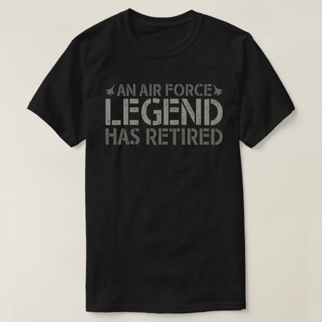 EIN LEGEND DER LUFTKRÄFTE HAT EINE Funny Rentireme T-Shirt (Design vorne)