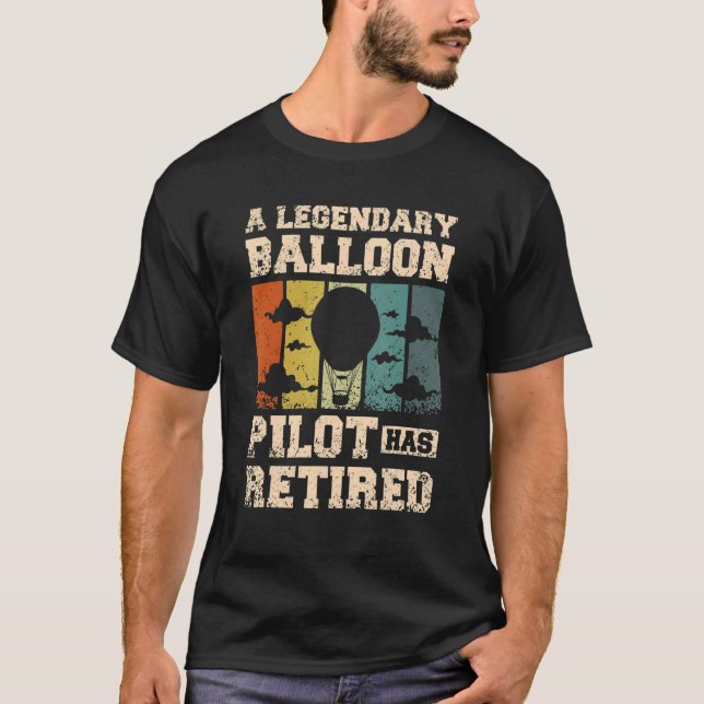 Ein legendärer Ballonfahrer ist in Rente gegangen T-Shirt (Vorderseite)