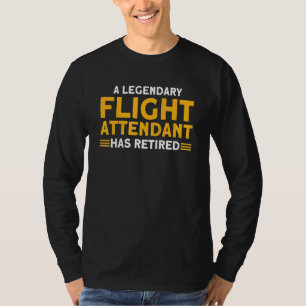 Ein legendärer Flugbegleiter hat den Flug auf T-Shirt