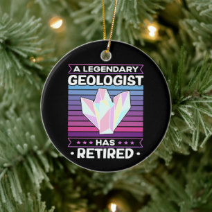 Ein legendärer Geologe hat Geologie Funny ermüdet Keramik Ornament