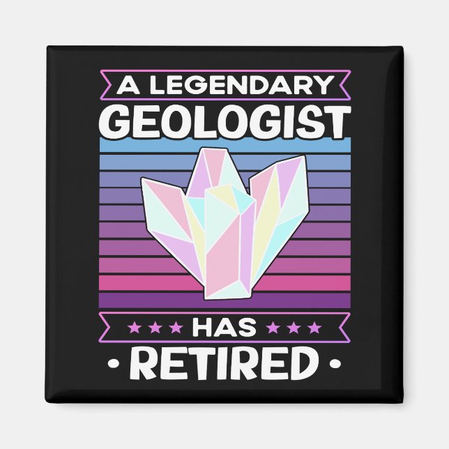 Ein legendärer Geologe hat Geologie Funny ermüdet Magnet (Vorne)