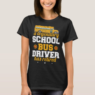 Ein legendärer Schulbusfahrer hat sich gelehnt T-Shirt