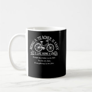 Ein Lehrer zu sein ist einfach, wie ein Fahrradleh Kaffeetasse