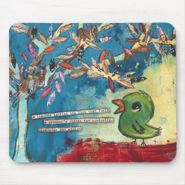 Ein Lehrer zündet… an Mousepad (Vorne)