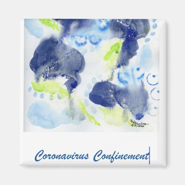 Ein leichterer Blick auf Coronavirus 2020 Magnet (Vorne)