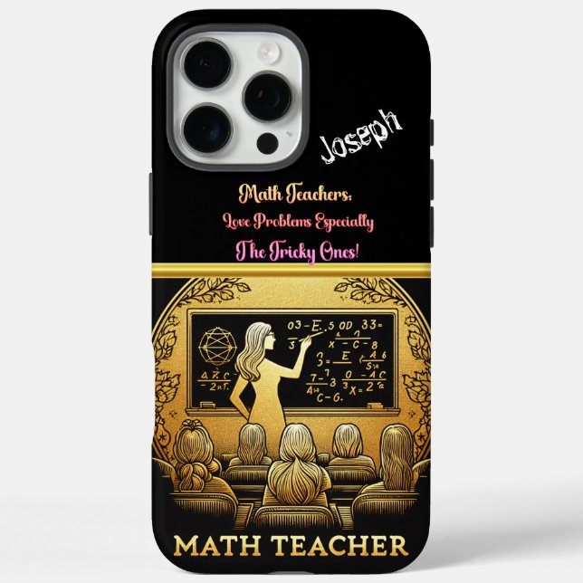 Ein leidenschaftlicher Mathematiklehrer Case-Mate iPhone Hülle (Rückseite)
