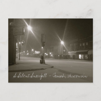 Ein leiser Schneefall - Tomah, Wisconsin Postkarte