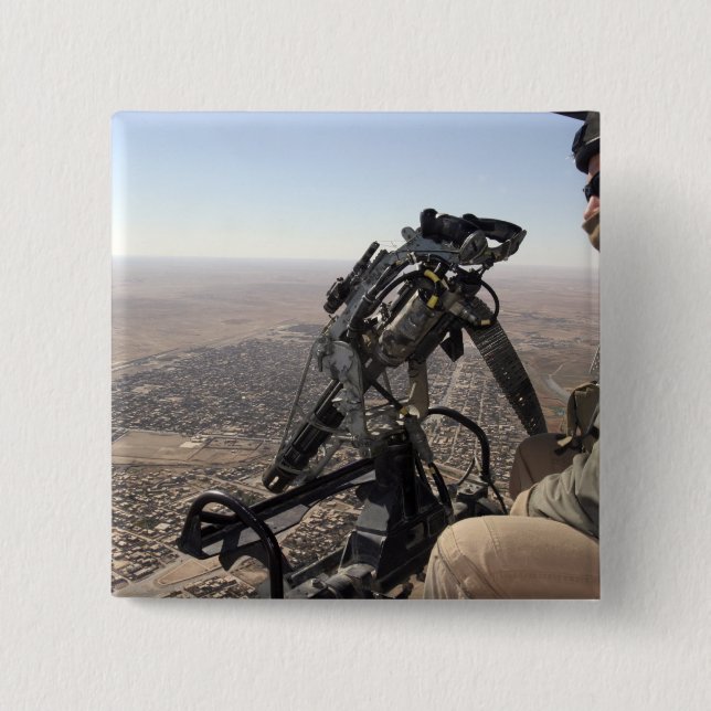 Ein Leiter der Crew sucht verdächtige Aktivitäten Button (Vorderseite)