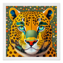 Ein Leopard, der seine Spots ändert