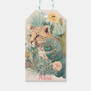 Ein Leopard hinter dem Busch-Brauch Geschenkanhänger