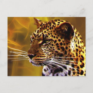 Ein Leopardenspiel Postkarte