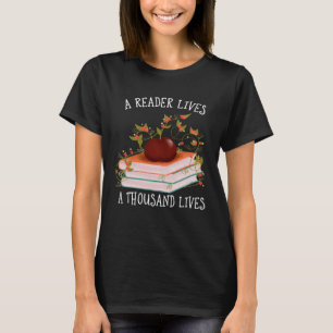 Ein Leser lebt tausend Bibliophile T-Shirt