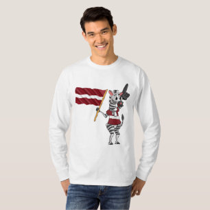 Ein lettisches Zebra T-Shirt