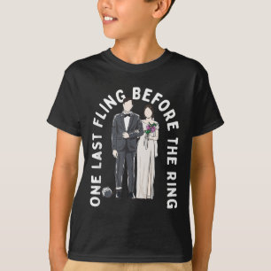 Ein letztes Mal vor dem sonnigen Hochzeitstag-Spaß T-Shirt