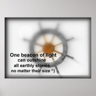 Ein Leuchtfeuer Licht Poster