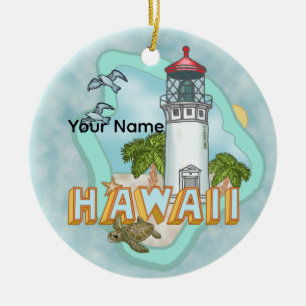 Ein Leuchtturm in Hawaii Keramik Ornament