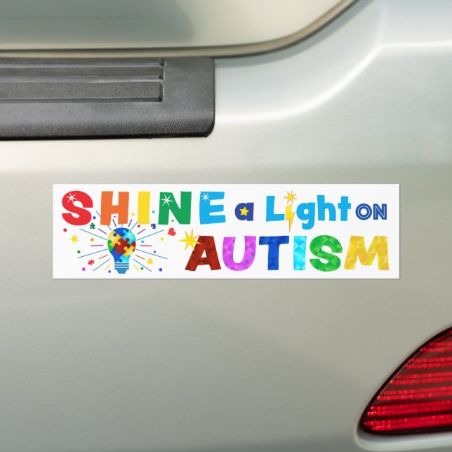 EIN Licht auf AUTISM Autoaufkleber (Auf Auto)