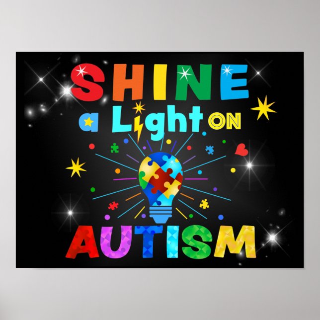 EIN Licht auf AUTISM Poster (Vorne)