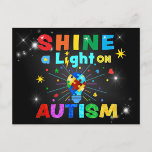 EIN Licht auf AUTISM Postkarte