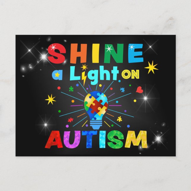 EIN Licht auf AUTISM Postkarte (Vorderseite)