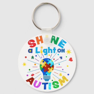 EIN Licht auf AUTISM Schlüsselanhänger