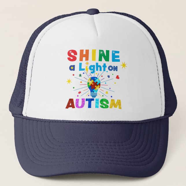 EIN Licht auf AUTISM Truckerkappe (Vorderseite)