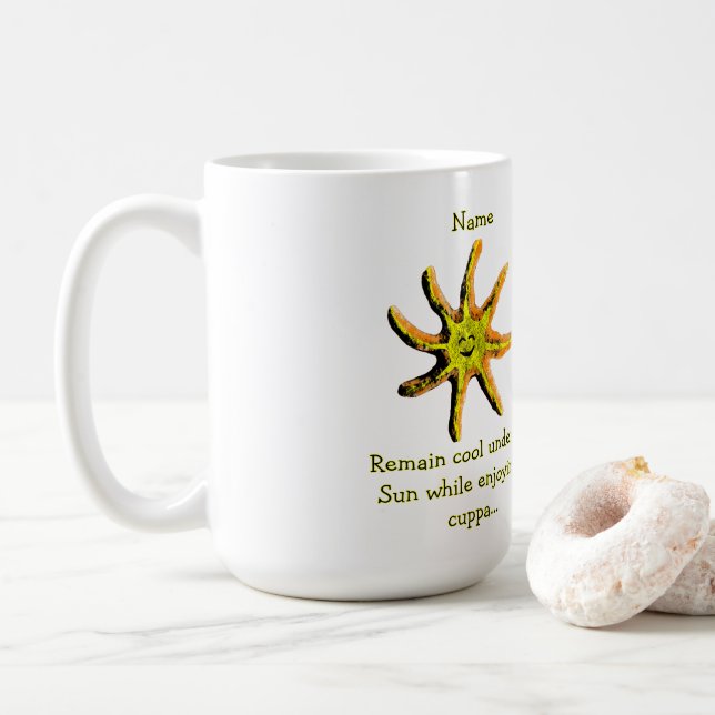 Ein Lichtstrahl des Glücks Kaffeetasse (Mit Donut)