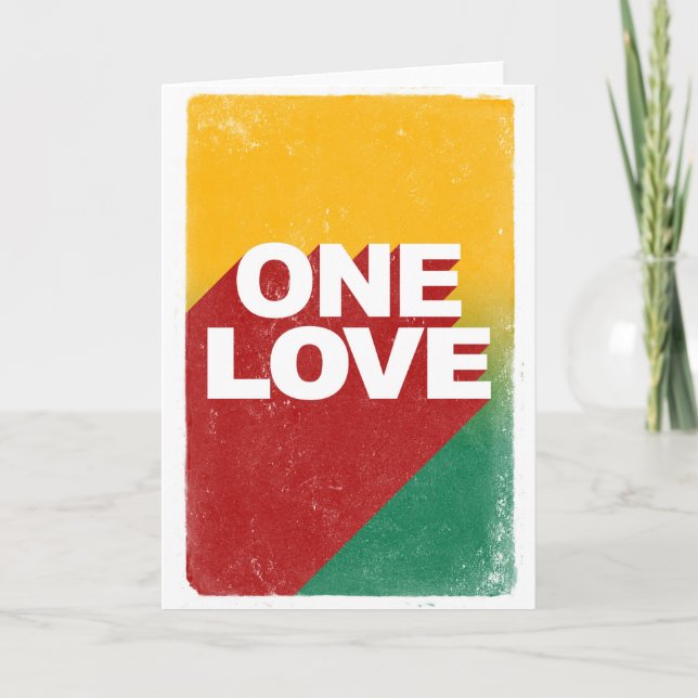 Ein Liebe-Poster Feiertagskarte (Vorderseite)