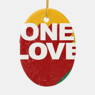 Ein Liebe-Poster Keramikornament