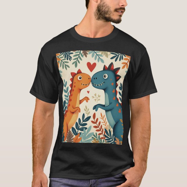 ein liebender Dinosaurier T-Shirt (Vorderseite)