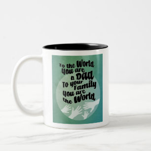 Ein liebender Vater Zweifarbige Tasse