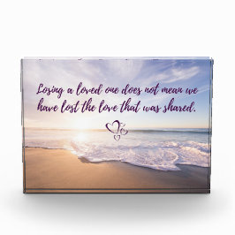 Ein Liebes verlieren Fotoblock