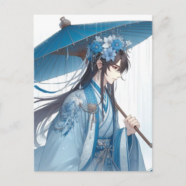 Ein liebevoller chinesischer Herr (orientalischer  Postkarte (Vorderseite)