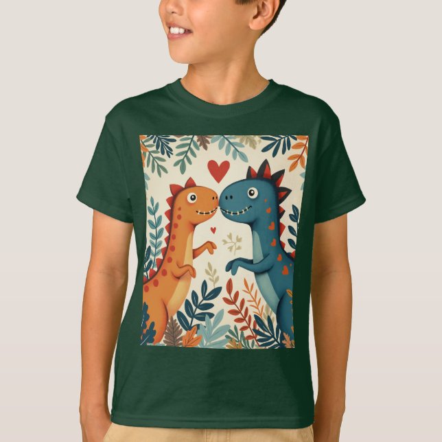 ein lieblicher Dinosaurier-T - Shirt (Vorderseite)