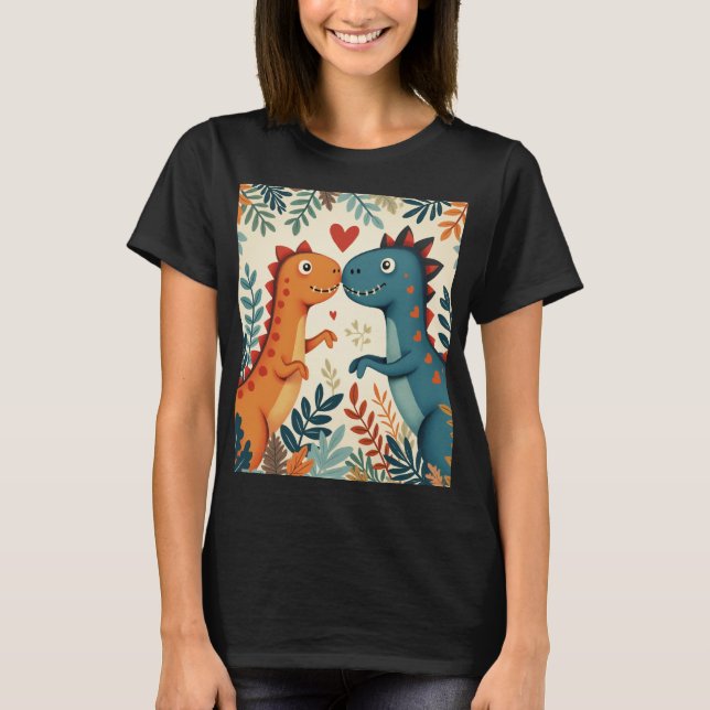 ein lieblicher Dinosaurier-T - Shirt (Vorderseite)