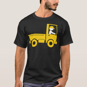 Ein Lieferwagen LKW fährt zu einem Lagerraum lusti T-Shirt