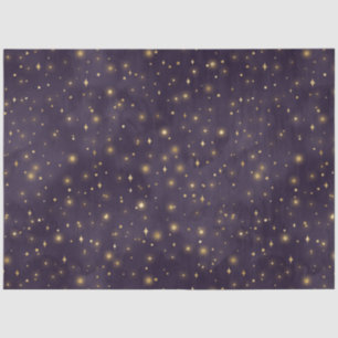 Ein Lila Design der Starry Night Series 12 Seidenpapier