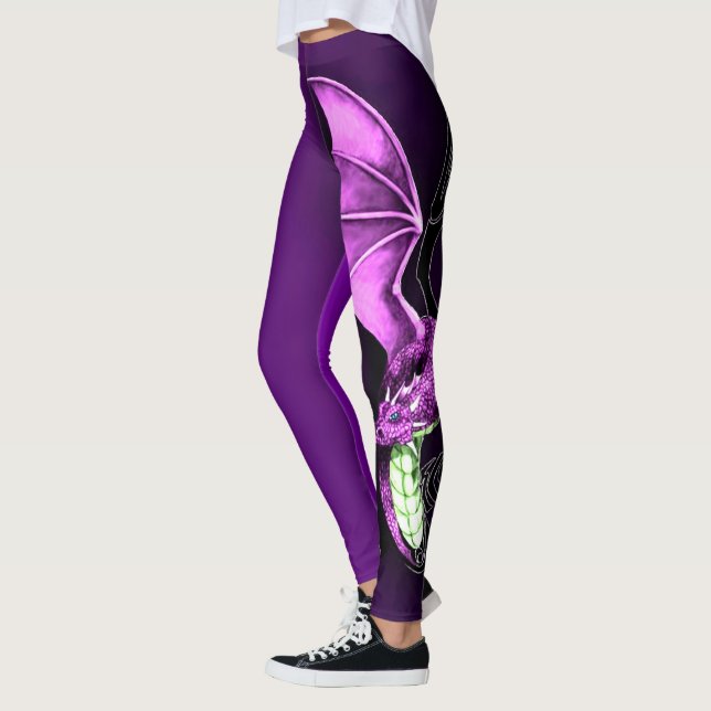 Ein lila Drache Leggings (Links)