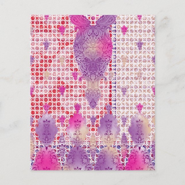 ein lila Hintergrund mit Punkten Flyer (Vorne)