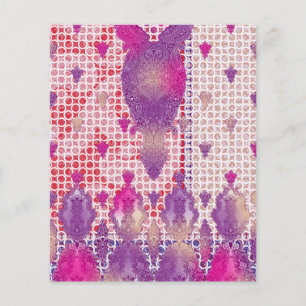 ein lila Hintergrund mit Punkten Flyer