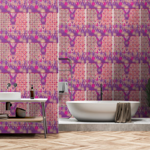 ein lila Hintergrund mit Punkten Tapete