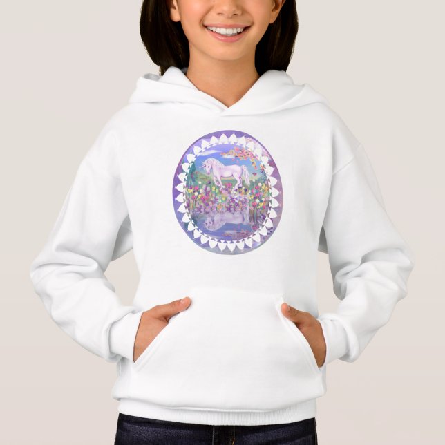 Ein lila Paradies Hoodie (Vorderseite)