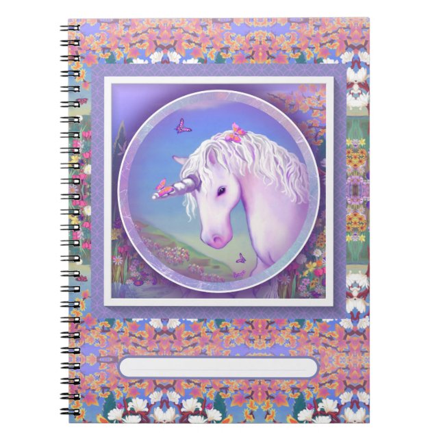 Ein lila Paradies-Notebook Notizblock (Vorderseite)