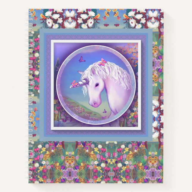 Ein lila Paradies-Notebook Notizbuch (Vorderseite)